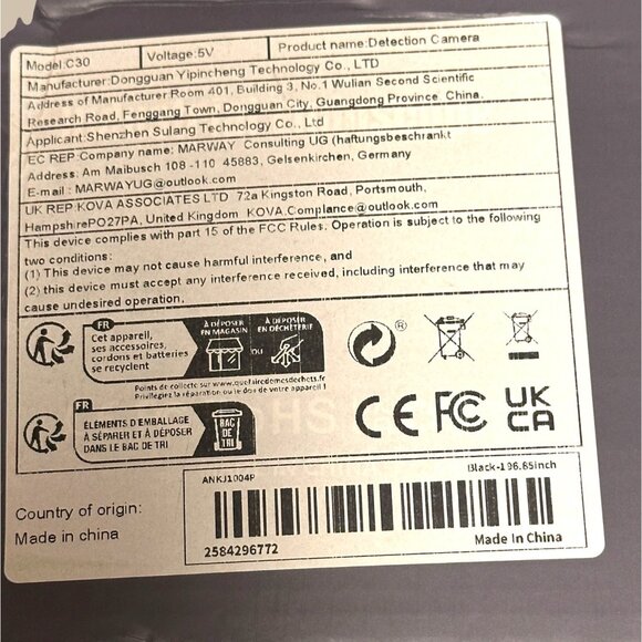 Industrial Endoscope Detection Camera C30 LED Lights HD IP67 Waterproof Hard Cab - Picture 6 of 6